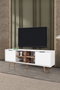 Hanah Home Sina 3618 Soporte para TV Blanco y Nogal